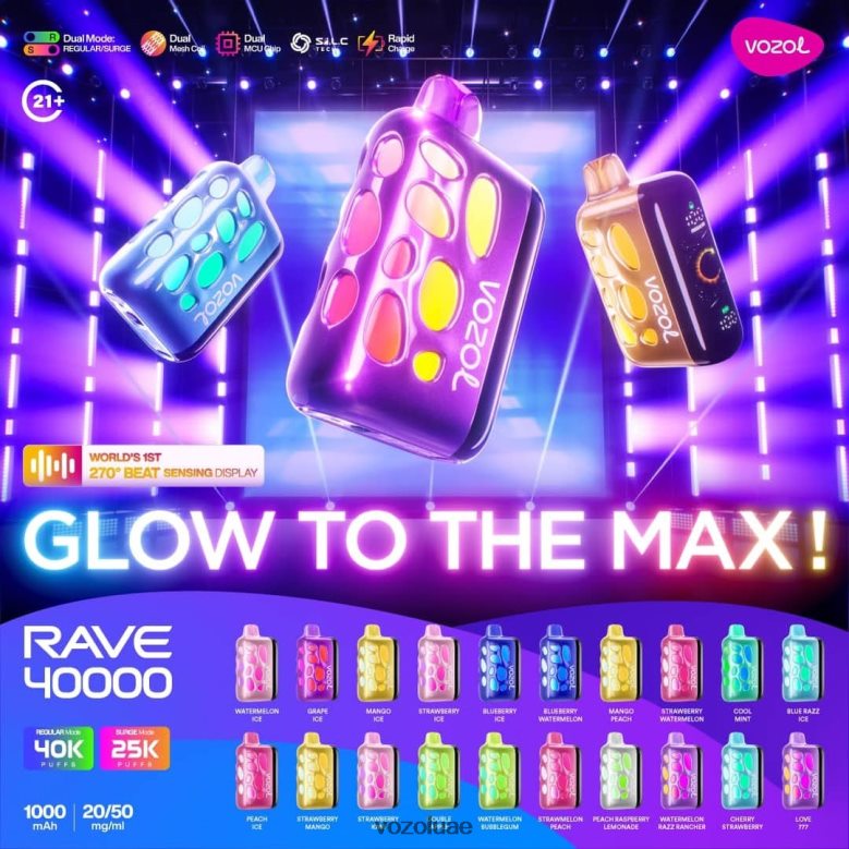 Vozol Rave 40000 BPVT2D1 Vozol Uae