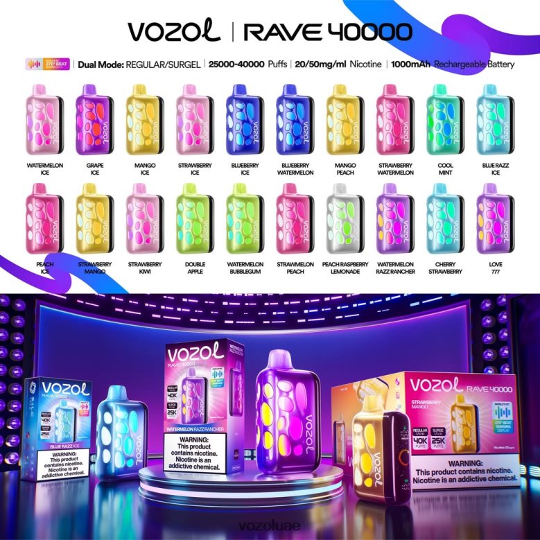 Vozol Rave 40000 BPVT2D1 Vozol Uae